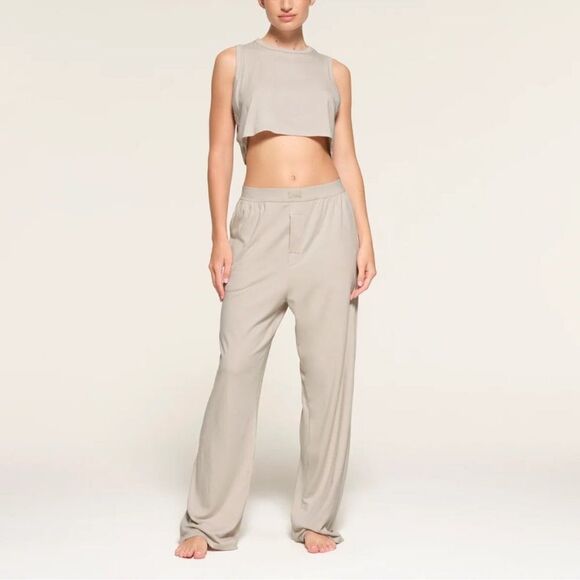 SKIMS Pants - Skims Boyfriend Loose Pant in Stone Size 4X